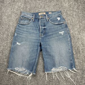 Ariat Real Denim Shorts Womens 26 Ultra High Rise Jazmine Button Fly Distressed